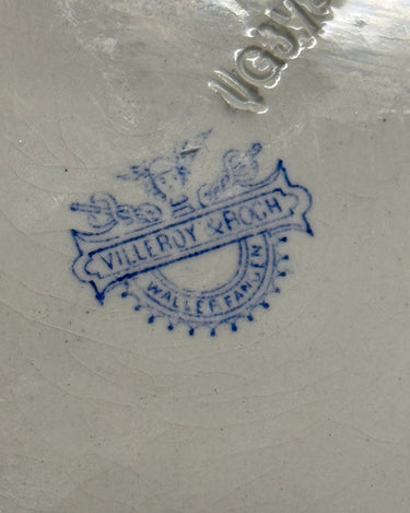 Blue floral dinner plates (10 pcs) - NEROLI