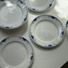Blue floral dinner plates (12 pcs) - NEROLI