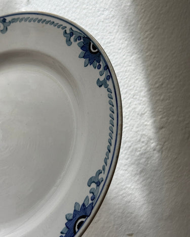 Blue floral dinner plates (12 pcs) - NEROLI