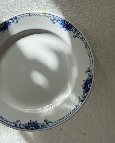 Blue floral dinner plates (12 pcs) - NEROLI