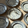 Blue floral dinner plates (4 pcs) - NEROLI