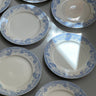 Blue floral dinner plates (7 pcs) - NEROLI