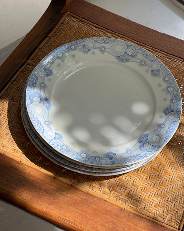 Blue floral dinner plates (7 pcs) - NEROLI