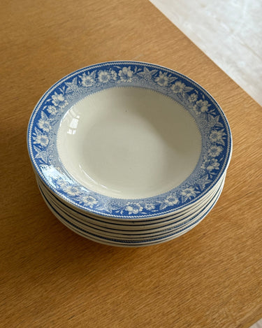 Blue floral pasta plates (10 pcs) - NEROLI