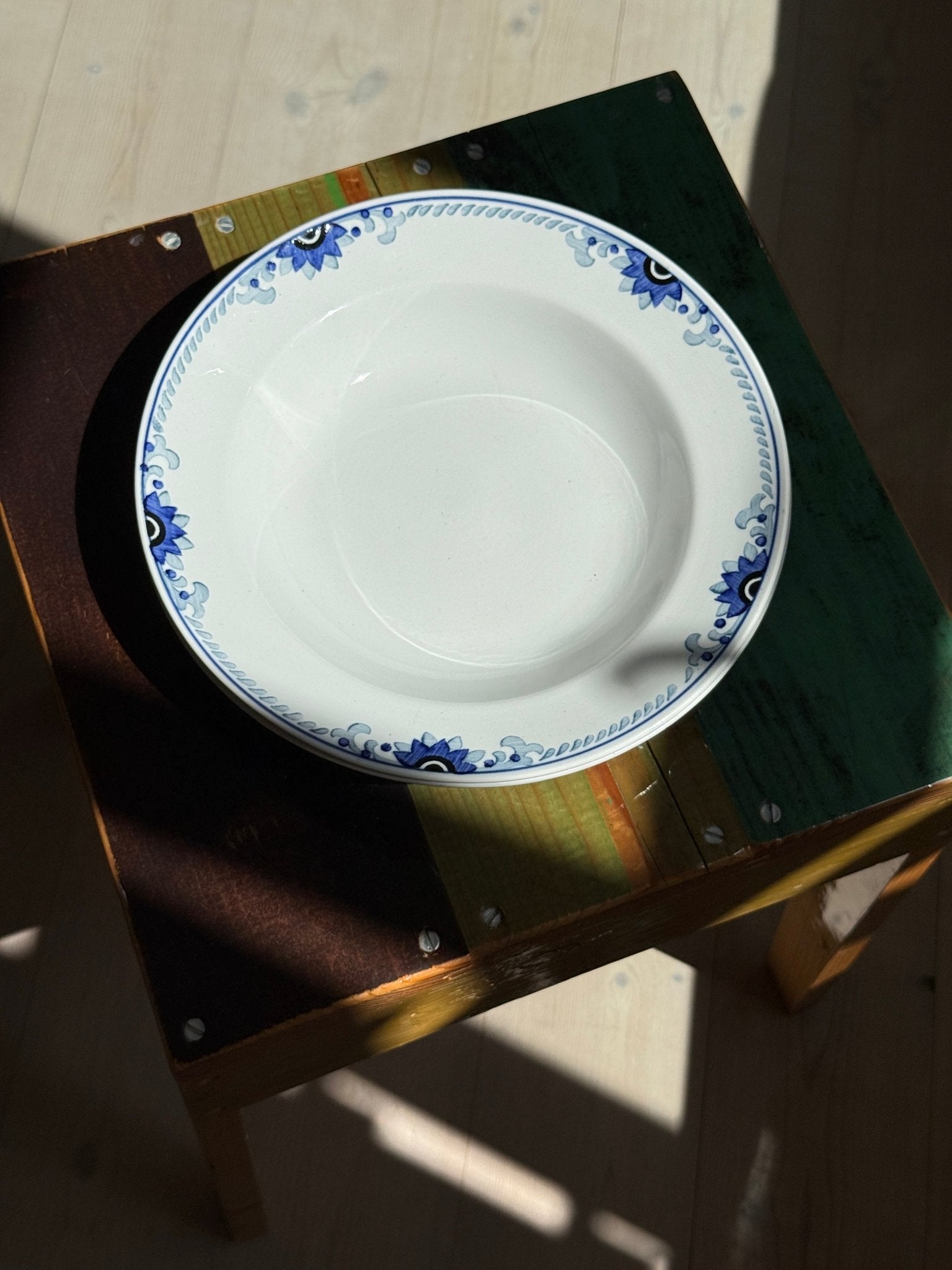 Blue floral pasta plates (10 pcs) - NEROLI