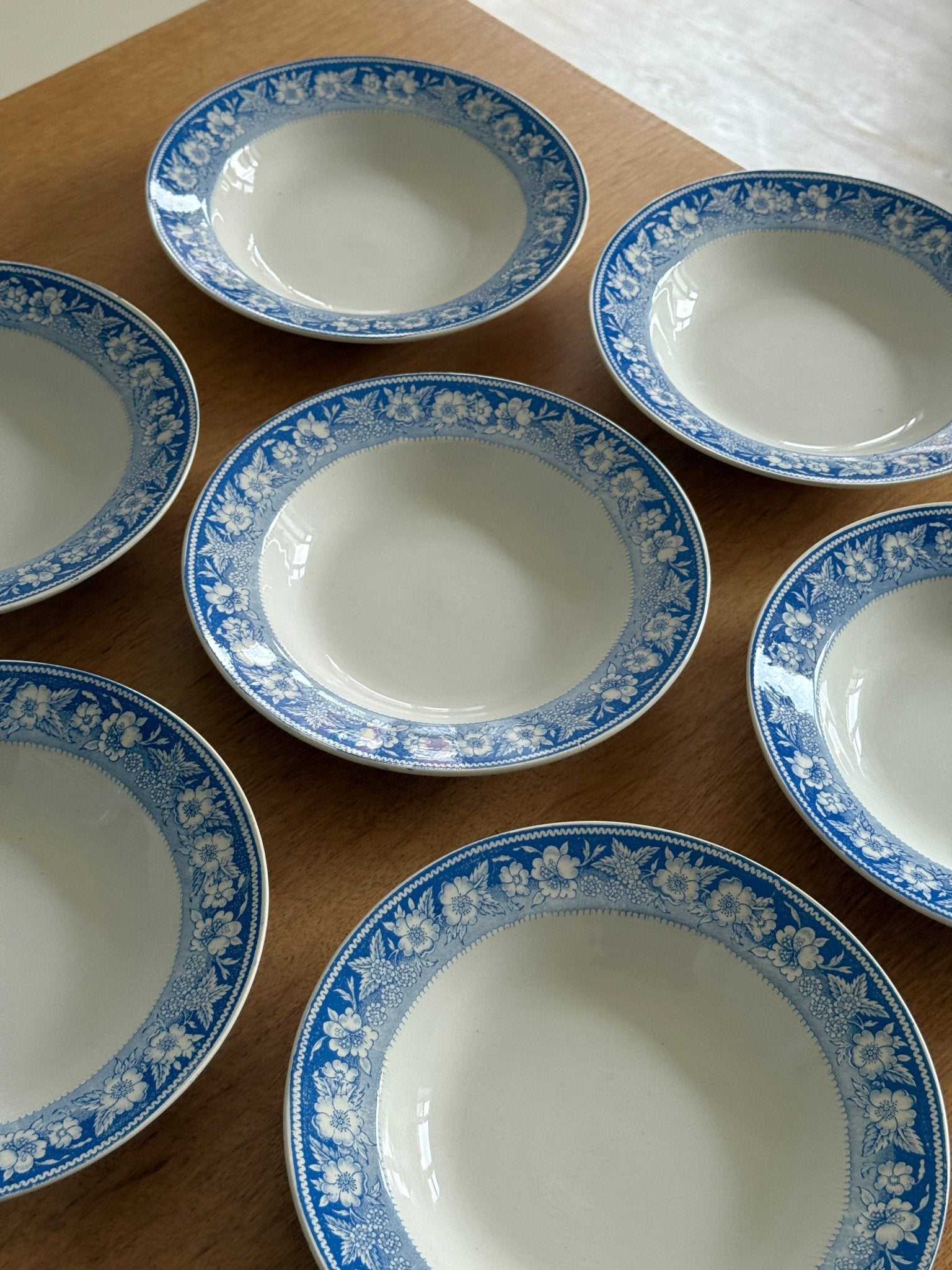 Blue floral pasta plates (10 pcs) - NEROLI