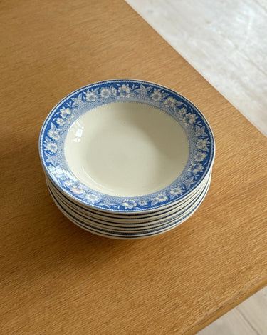 Blue floral pasta plates (10 pcs) - NEROLI