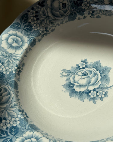 Blue floral pasta plates (12 pcs) - NEROLI