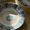 Blue floral pasta plates (12 pcs) - NEROLI