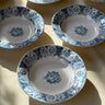 Blue floral pasta plates (12 pcs) - NEROLI