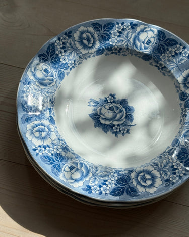Blue floral pasta plates (4 pcs) - NEROLI