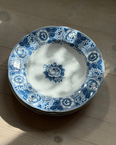 Blue floral pasta plates (4 pcs) - NEROLI