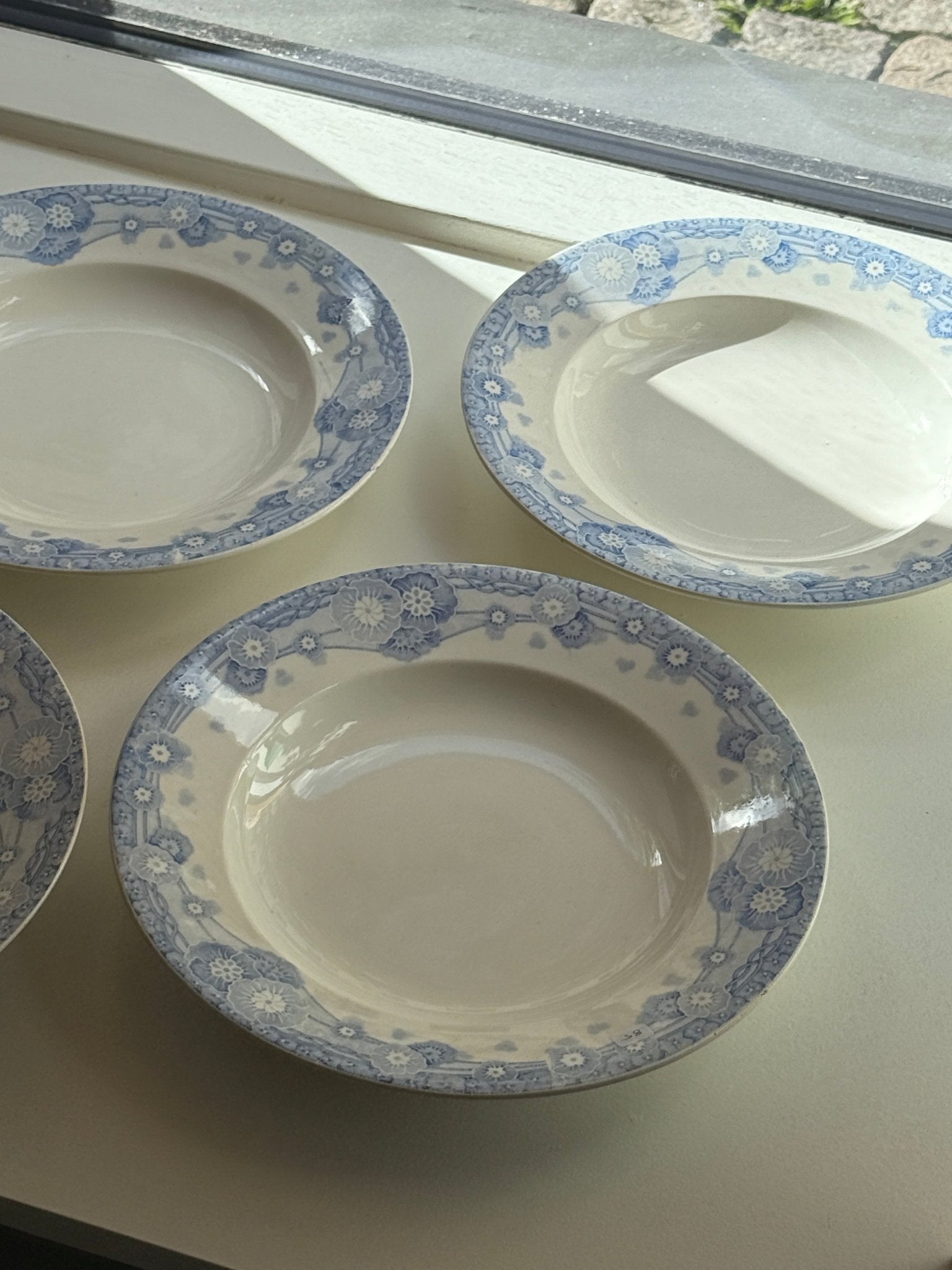 Blue floral pasta plates (9 pcs) - NEROLI