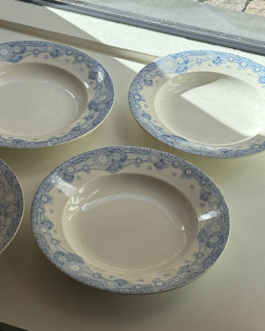 Blue floral pasta plates (9 pcs) - NEROLI