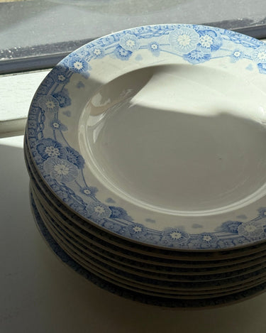 Blue floral pasta plates (9 pcs) - NEROLI