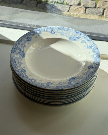 Blue floral pasta plates (9 pcs) - NEROLI