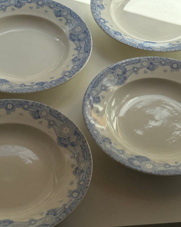 Blue floral pasta plates (9 pcs) - NEROLI
