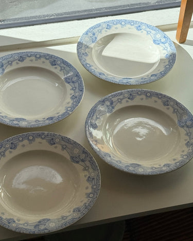 Blue floral pasta plates (9 pcs) - NEROLI