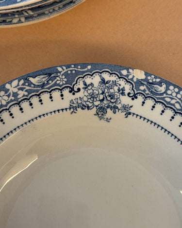 Blue floral pasta plates (9 pcs) - NEROLI