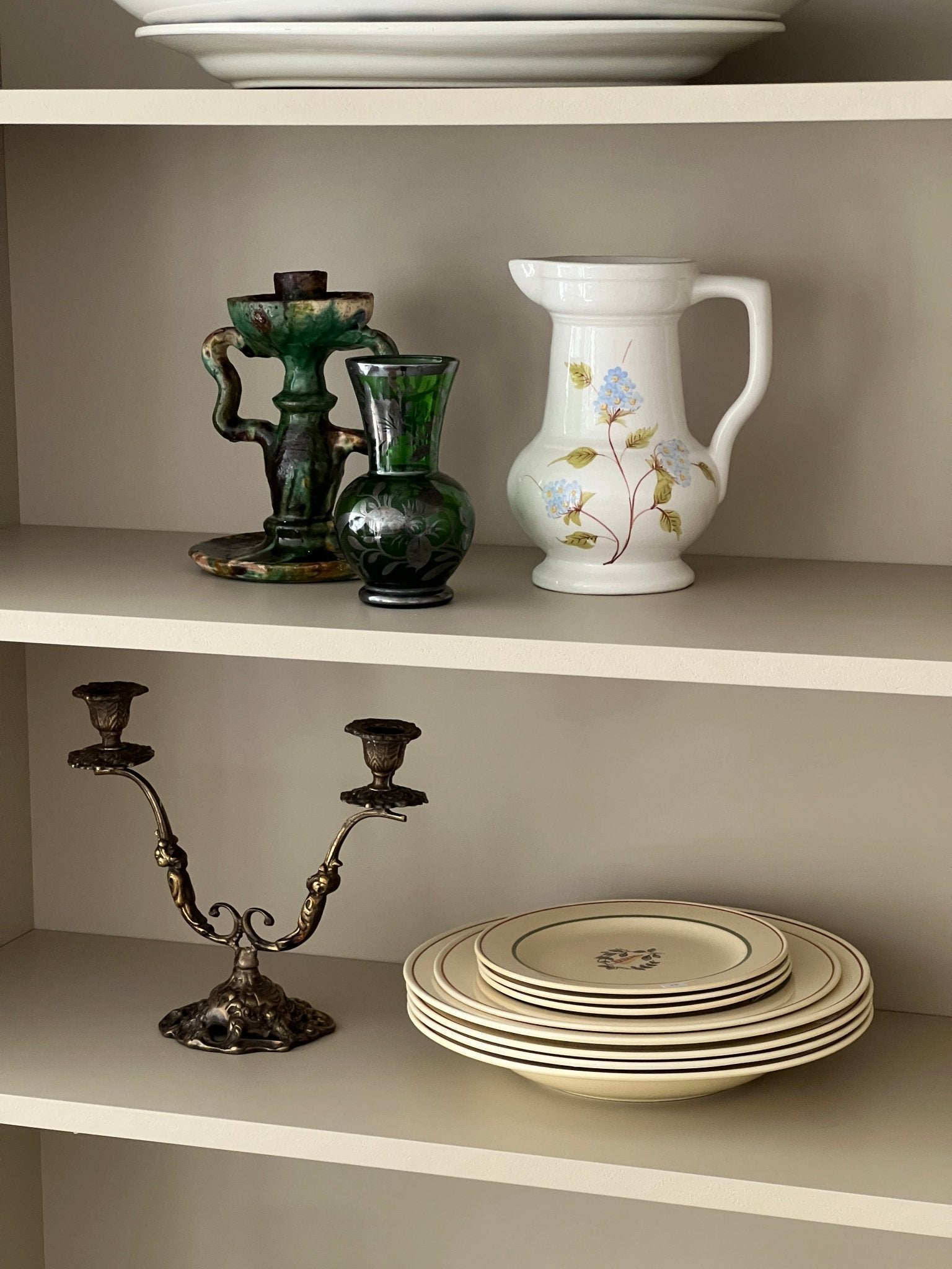 Blue floral pitcher - NEROLI