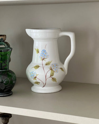 Blue floral pitcher - NEROLI