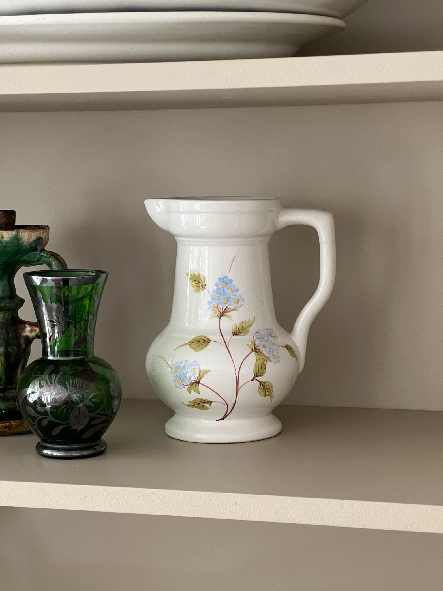 Blue floral pitcher - NEROLI