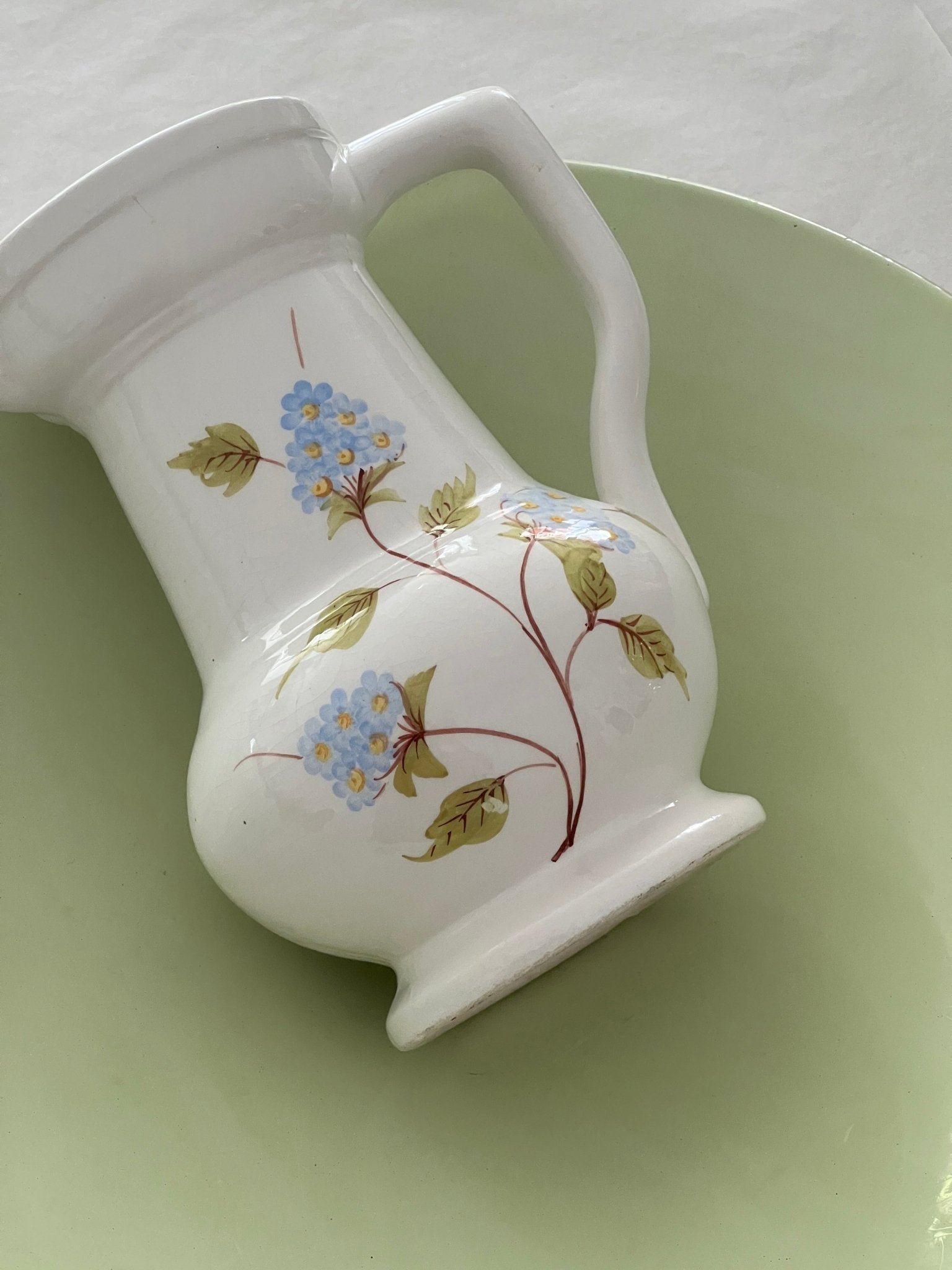 Blue floral pitcher - NEROLI
