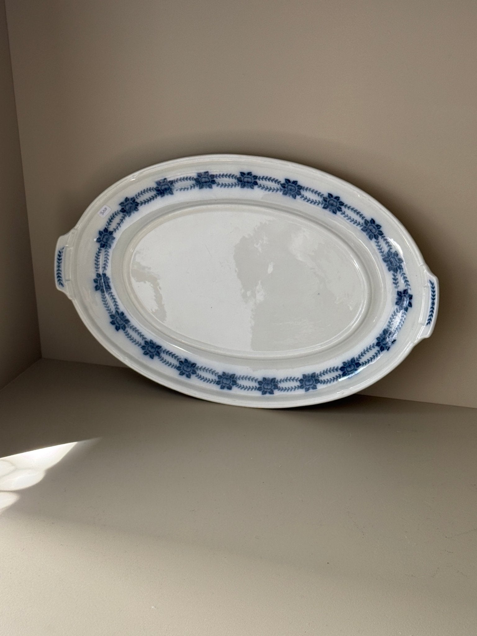 Blue floral platter - NEROLI