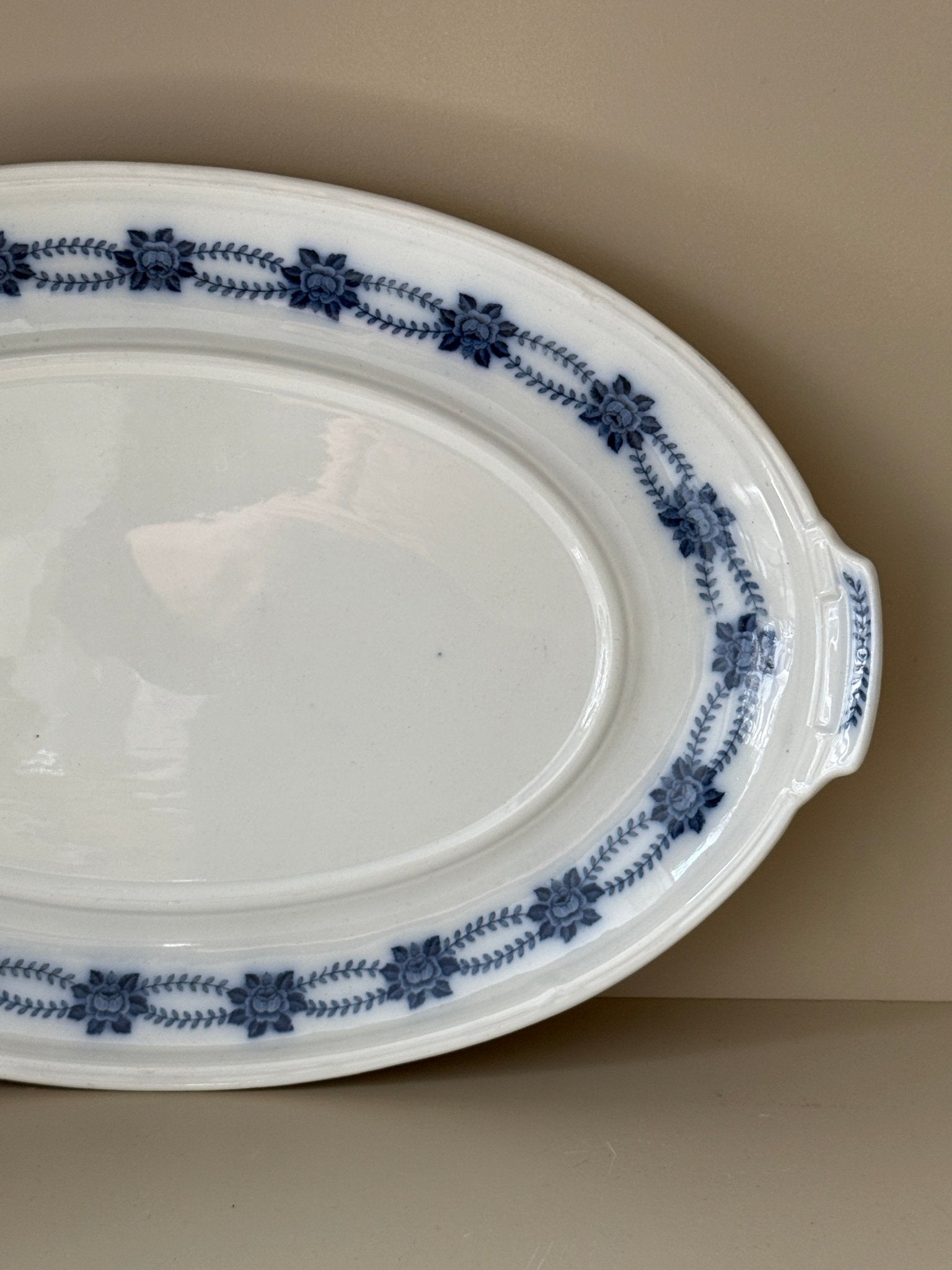 Blue floral platter - NEROLI