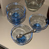 Blue glass coupes (7 pcs) - NEROLI