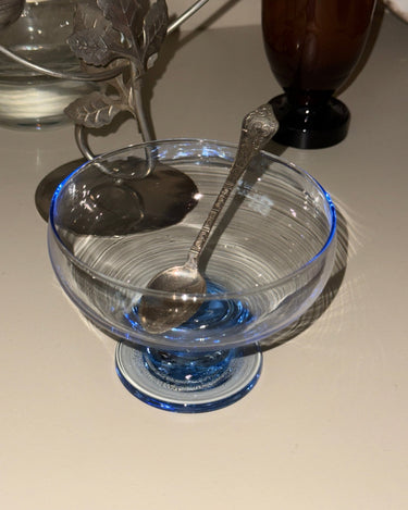 Blue glass coupes (7 pcs) - NEROLI