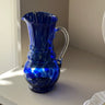 Blue glass pitcher - NEROLI