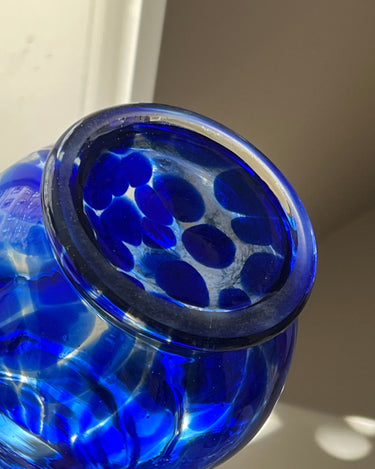 Blue glass pitcher - NEROLI
