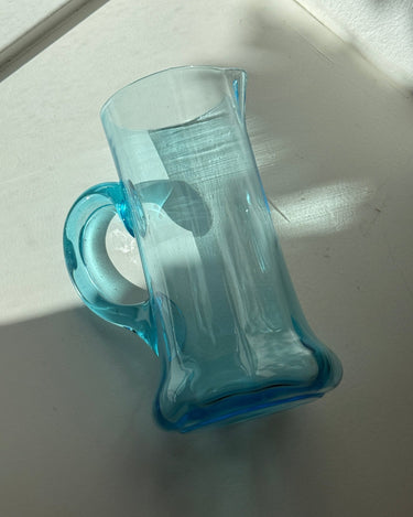 Blue glass pitcher - NEROLI