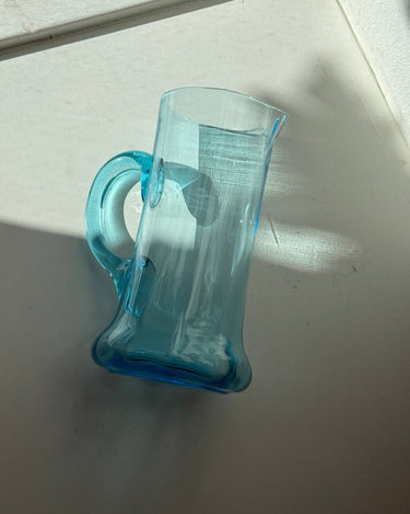 Blue glass pitcher - NEROLI