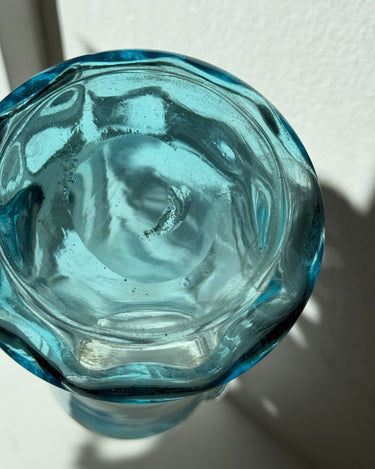 Blue glass pitcher - NEROLI