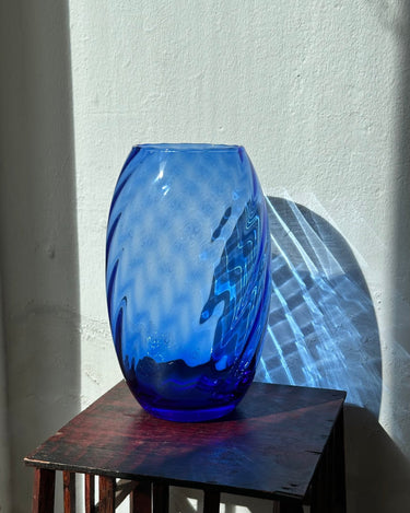 Blue glass vase - NEROLI