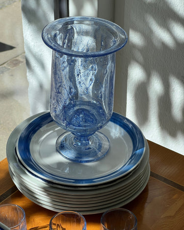 Blue glass vase - NEROLI