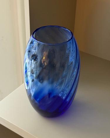 Blue glass vase - NEROLI