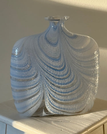 Blue glass vase - NEROLI