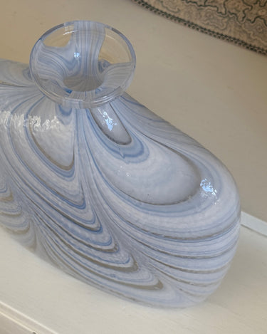 Blue glass vase - NEROLI