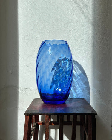 Blue glass vase - NEROLI