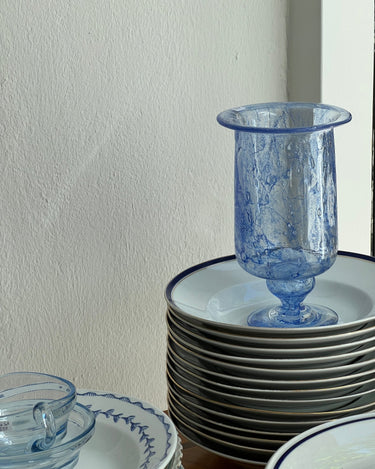 Blue glass vase - NEROLI