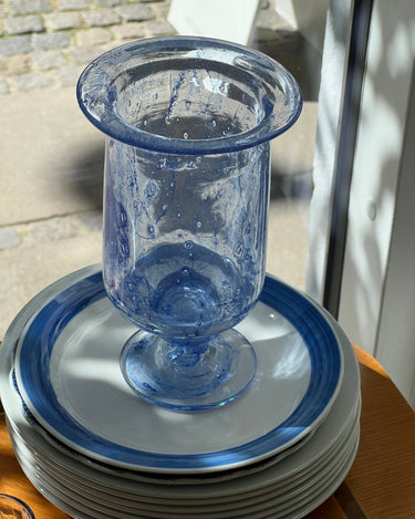 Blue glass vase - NEROLI