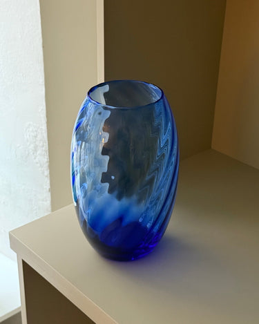 Blue glass vase - NEROLI
