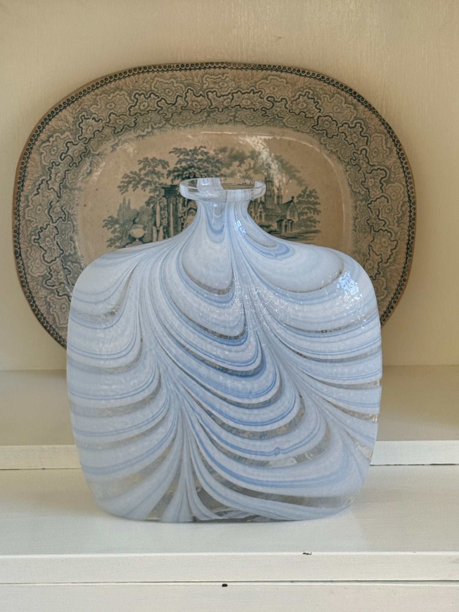 Blue glass vase - NEROLI