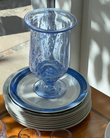 Blue glass vase - NEROLI