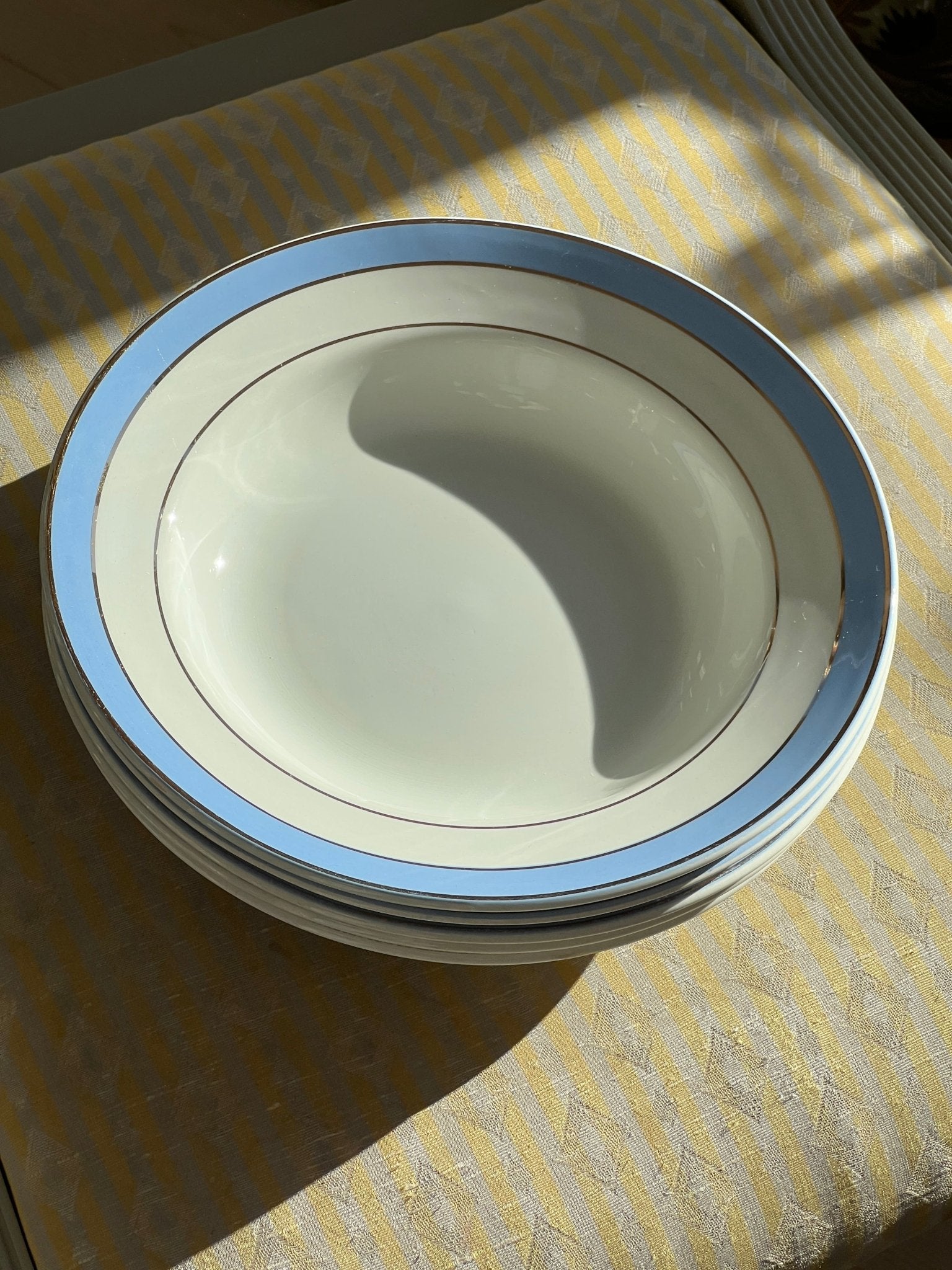 Blue pasta plates (5 pcs) - NEROLI