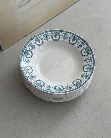 Blue ribbon pasta plates (10 pcs) - NEROLI