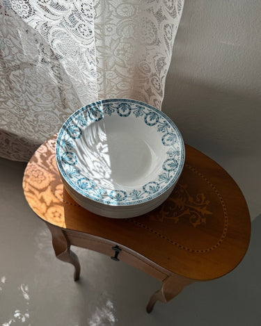 Blue ribbon pasta plates (10 pcs) - NEROLI